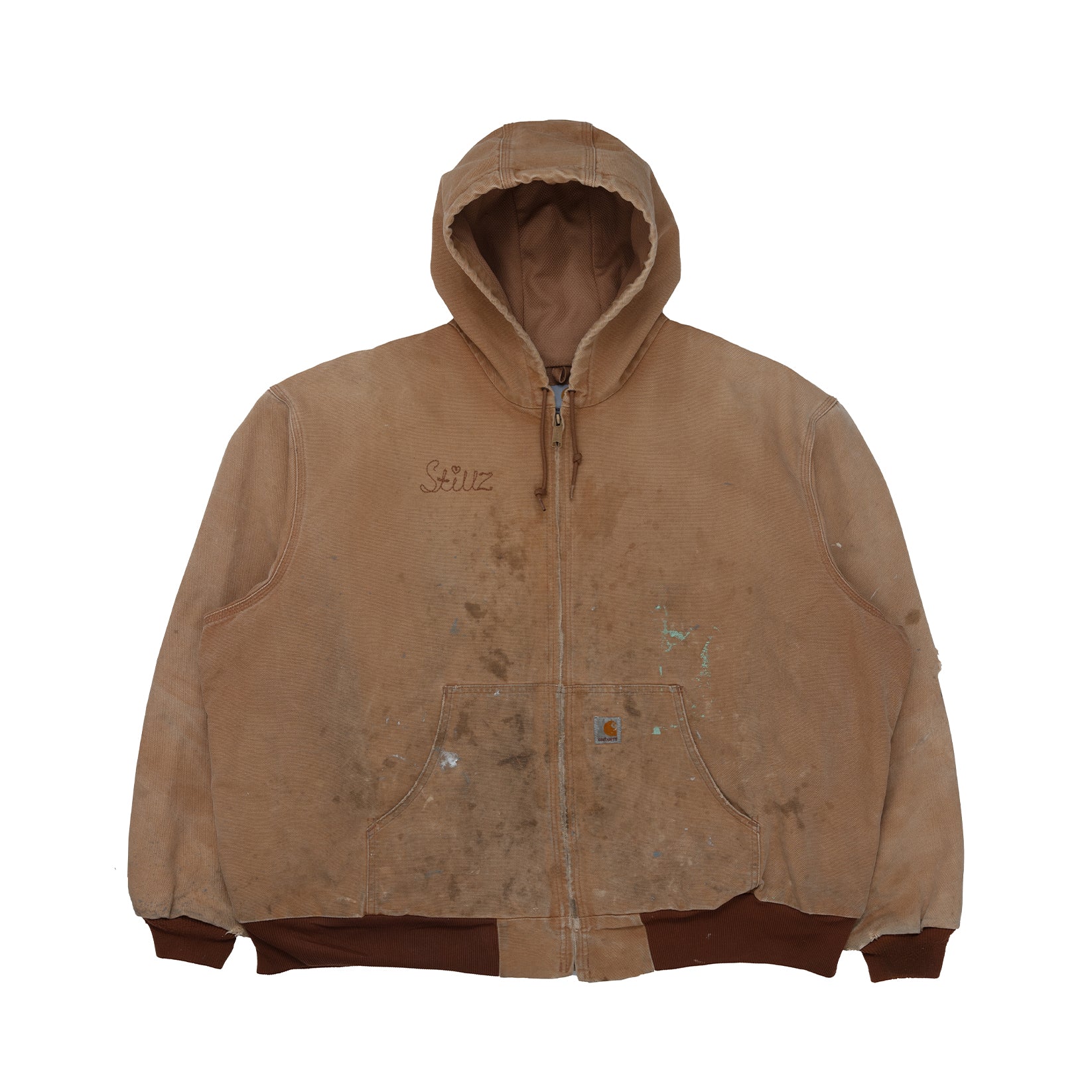 Caprhartt ジャケット Carhartt CT104293/CTT104293 Mens Gravel Grey Sherpa Lined Full Zip