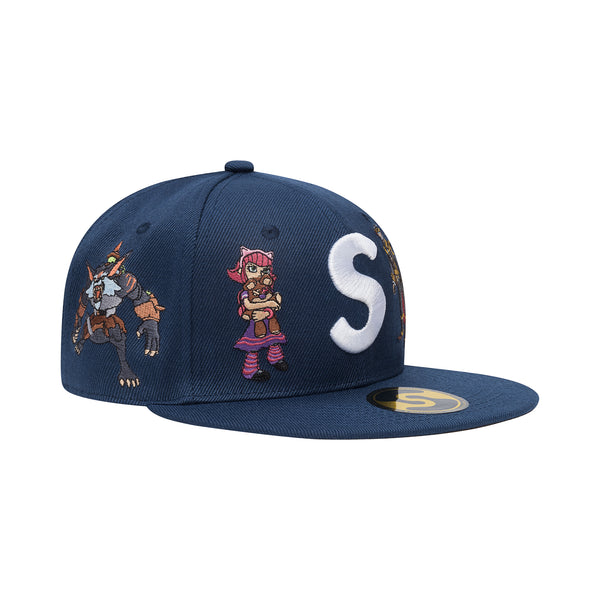 STILLZ™/SLUMPYKEV “SUPREME LEAGUE” FITTED HAT [BLUE]