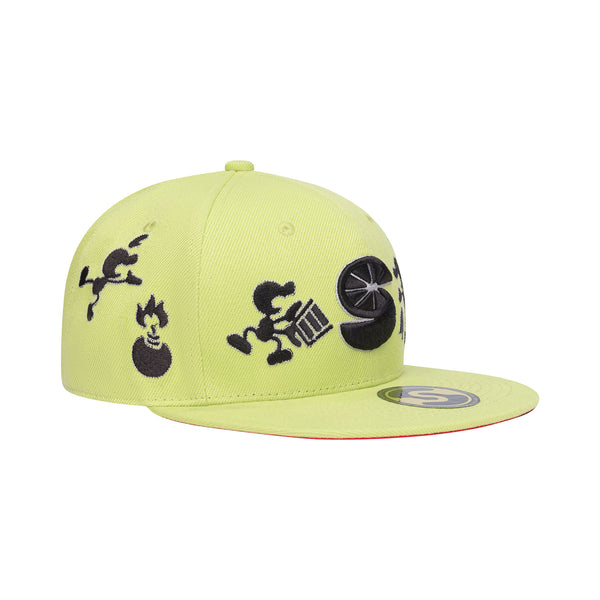 STILLZ™/SLUMPYKEV “GAME AND WATCH” FITTED HAT [GREEN]