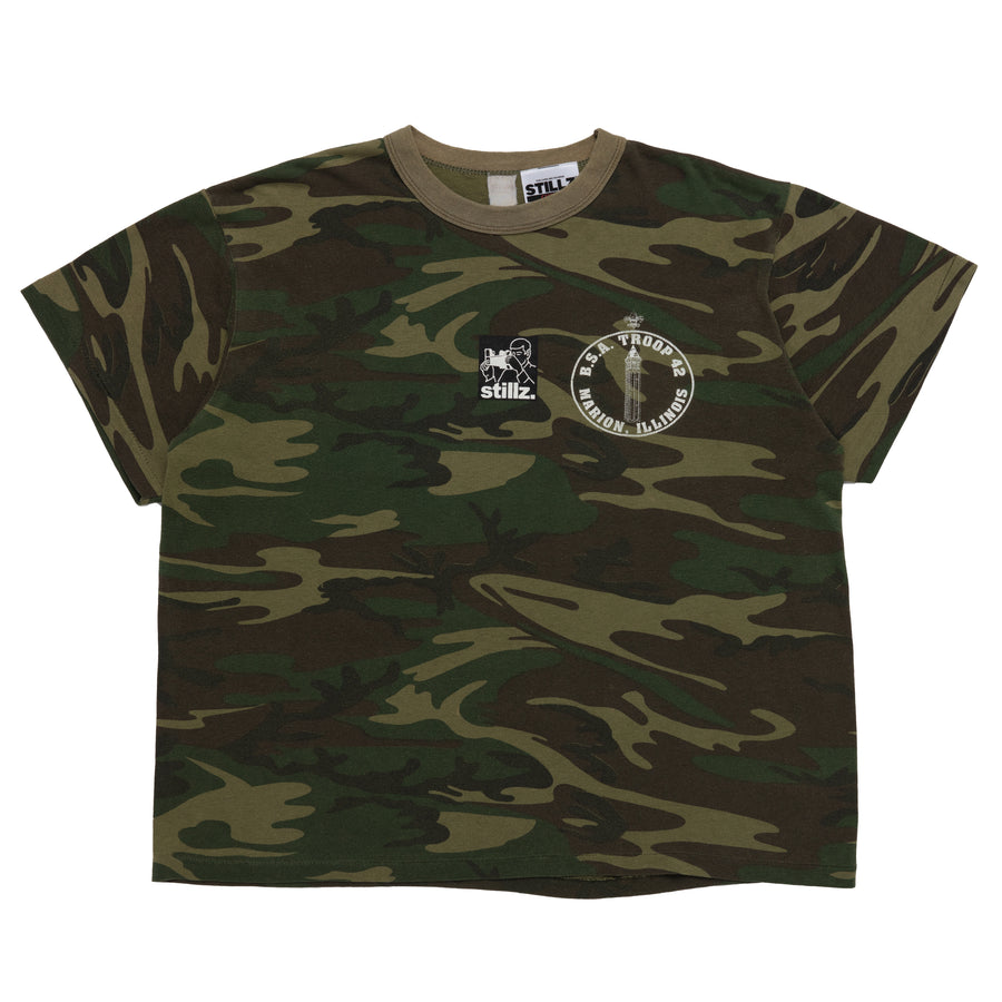 CAMO BSA TROOP VINTAGE TEE