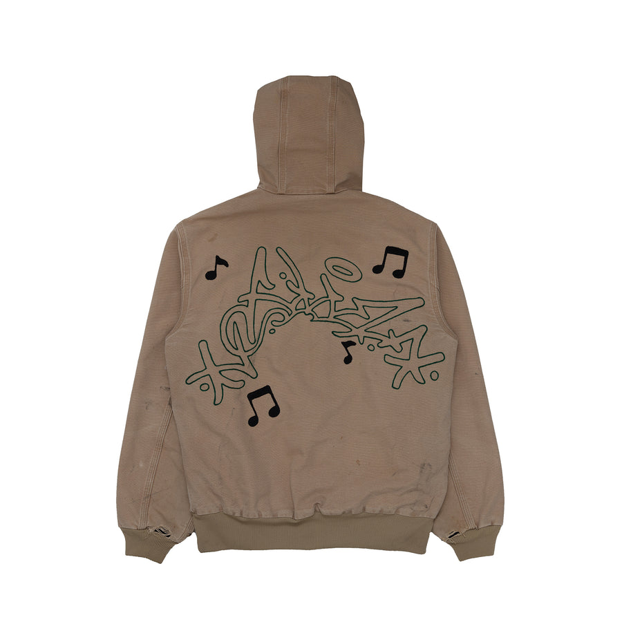 CARHARTT HOODED WORK JACKET [CREAM]