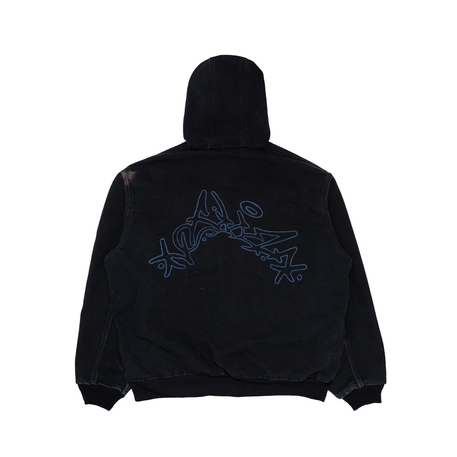 CARHARTT HOODED WORK JACKET [BLACK]